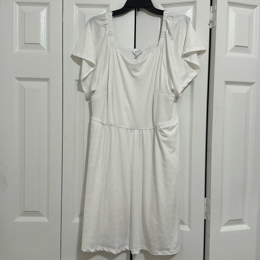 Cute white flower dress